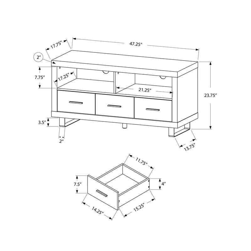Monarch TV Stand with Cable Management 159811 IMAGE 5
