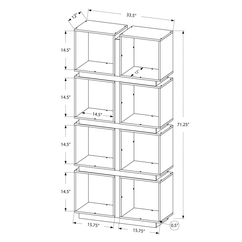 Monarch Bookcases 5+ Shelves M0972 IMAGE 5