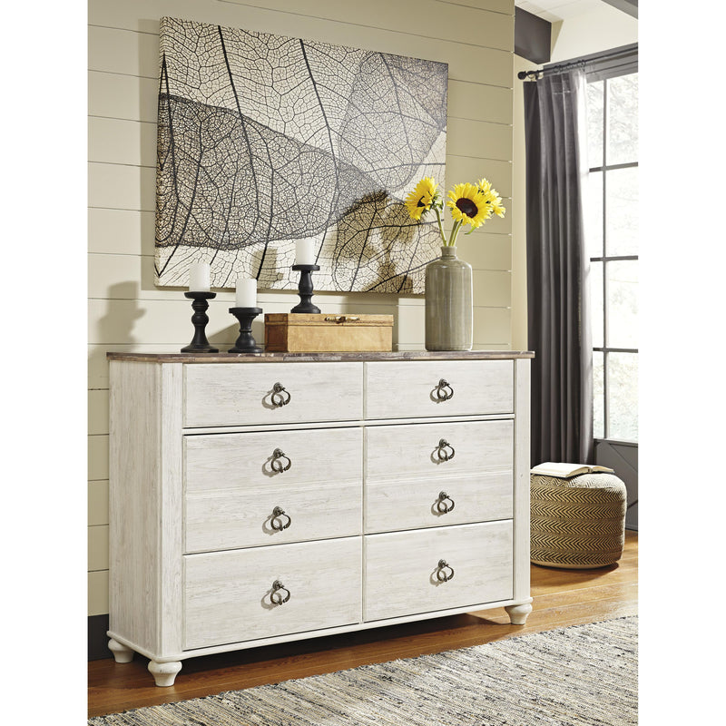 Signature Design by Ashley Willowton 6-Drawer Dresser 170192 IMAGE 5