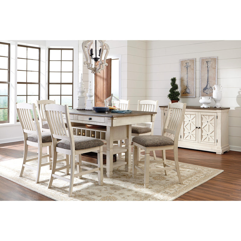 Signature Design by Ashley Bolanburg Counter Height Dining Table with Pedestal Base ASY0523 IMAGE 8