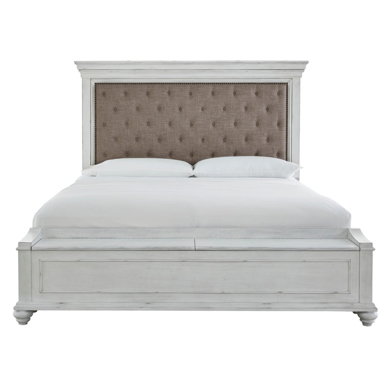 Benchcraft Kanwyn King Upholstered Panel Bed with Storage ASY3285 IMAGE 2