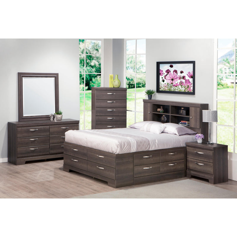 Dynamic Furniture Sonoma Queen Bookcase Bed with Storage 378-753/264-423/378-440/378-440/378-433 IMAGE 2