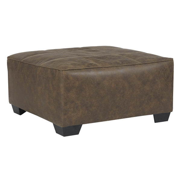 Benchcraft Abalone Leather Look Ottoman ASY0002 IMAGE 1