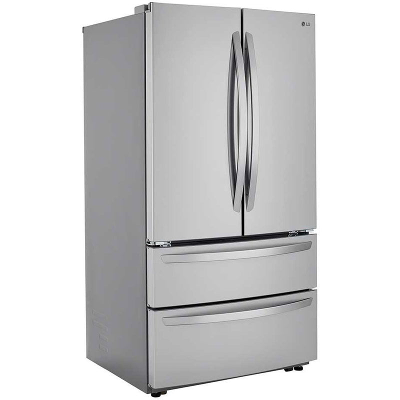 LG 36-inch, 27 cu.ft. Freestanding French 4-Door Refrigerator with SmartDiagnosis™ LMWS27626S IMAGE 2