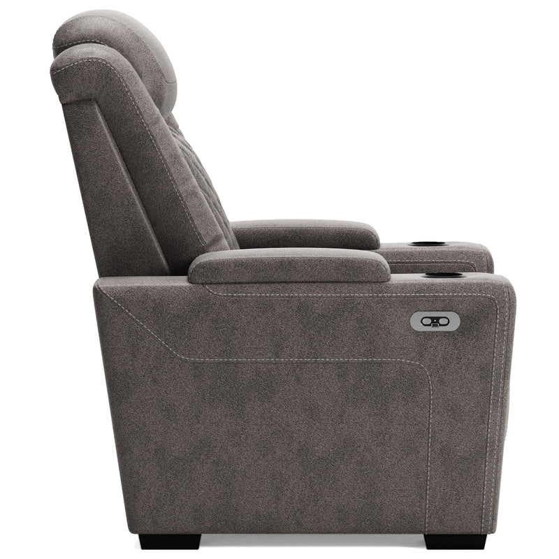 Signature Design by Ashley HyllMont Power Leather Look Recliner 176681 IMAGE 3