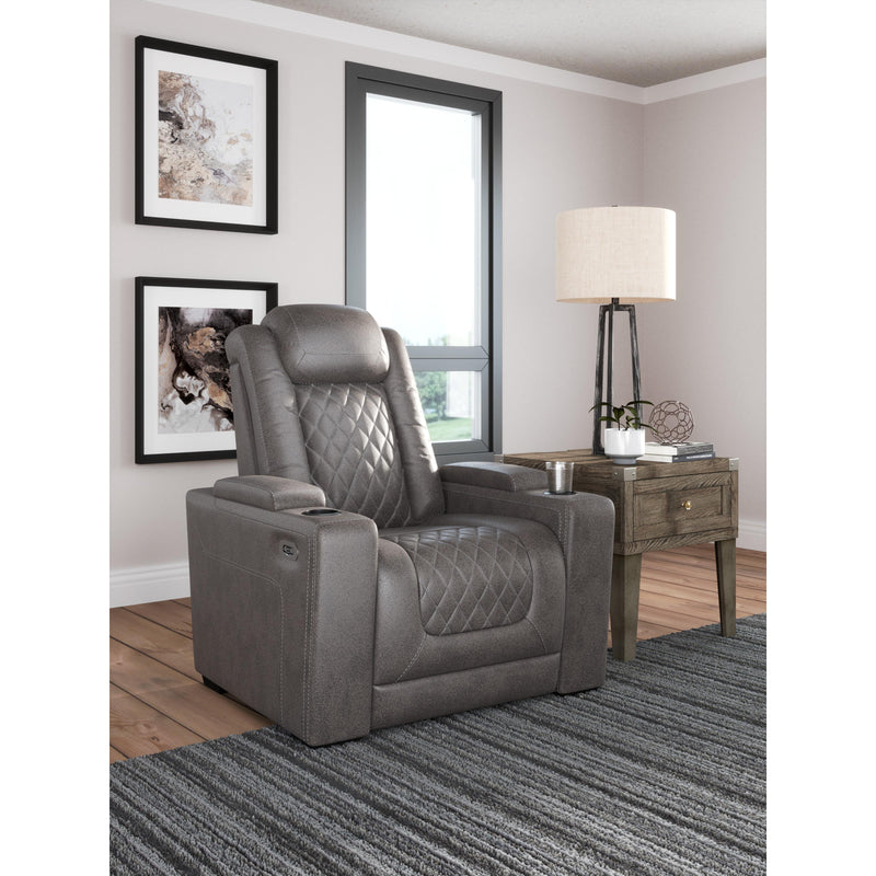 Signature Design by Ashley HyllMont Power Leather Look Recliner 176681 IMAGE 5