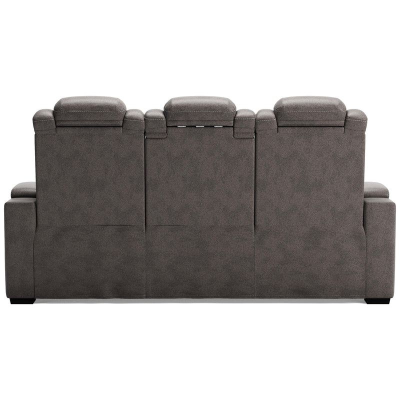 Signature Design by Ashley HyllMont Power Reclining Leather Look Sofa 175720 IMAGE 4