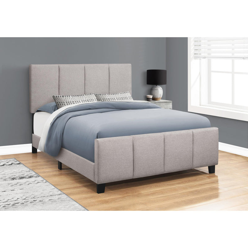 Monarch Queen Upholstered Platform Bed with Storage M0292 IMAGE 2