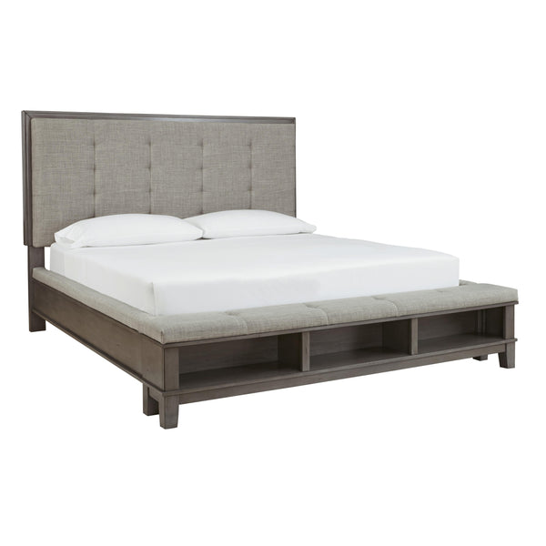 Benchcraft Hallanden King Panel Bed with Storage ASY0719 IMAGE 1