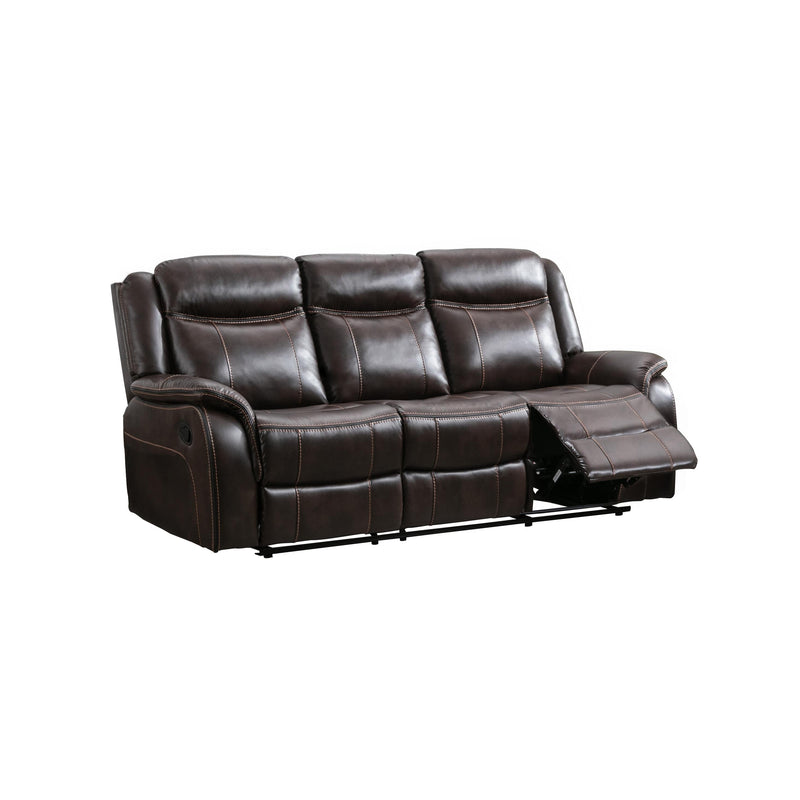 Mazin Furniture Paxton Reclining Leather Look Sofa 177714 IMAGE 2
