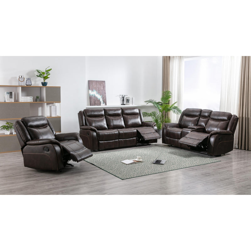 Mazin Furniture Paxton Reclining Leather Look Sofa 177714 IMAGE 6