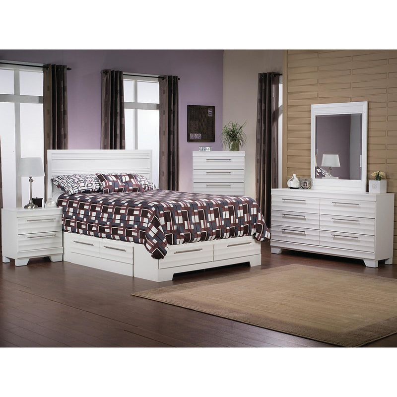 Dynamic Furniture Dove 552 7 pc Queen Bedroom Set IMAGE 1