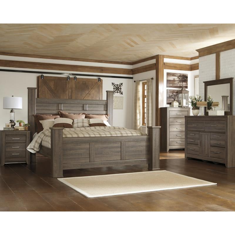 Signature Design by Ashley Juararo B251B25 8 pc California King Poster Bedroom Set IMAGE 1