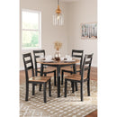  Signature Design by Ashley Gesthaven D396D1 5 pc Dining Set IMAGE 2