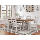  Signature Design by Ashley Valebeck D546D7 9 pc Dining Set IMAGE 1