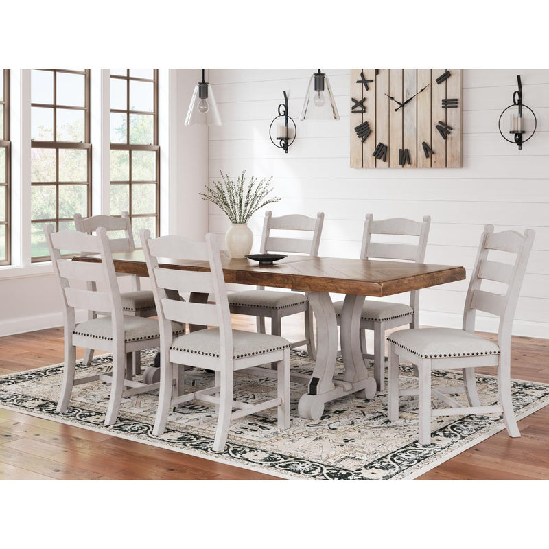  Signature Design by Ashley Valebeck D546D7 9 pc Dining Set IMAGE 1
