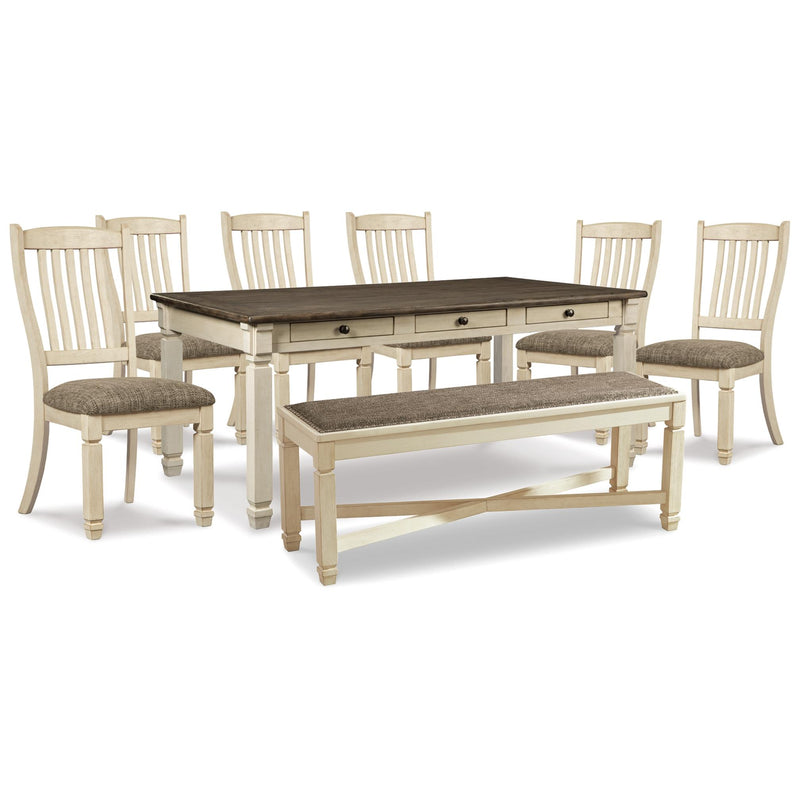 Signature Design by Ashley Bolanburg D647D26 6 pc Dining Set IMAGE 1