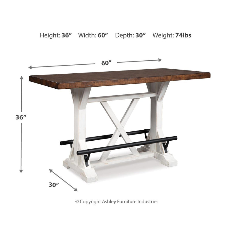  Signature Design by Ashley Valebeck D546D13 3 pc Counter Height Dining Set IMAGE 5
