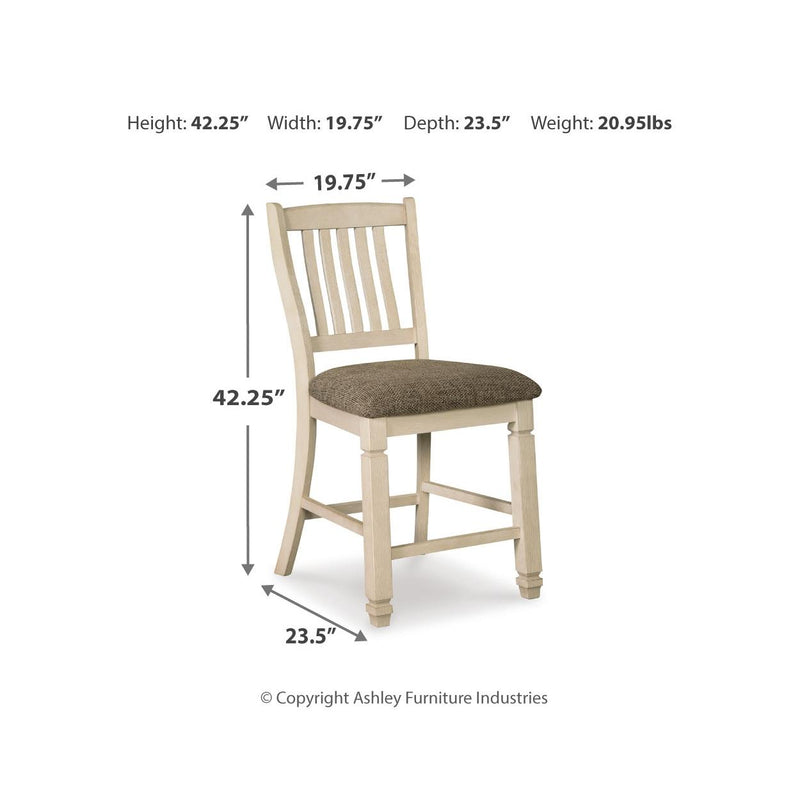 Signature Design by Ashley Bolanburg D647D37 5 pc Counter Height Dining Set IMAGE 8