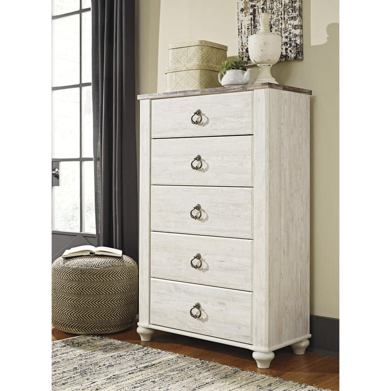  Signature Design by Ashley Willowton 5-Drawer Chest B267-46 IMAGE 3
