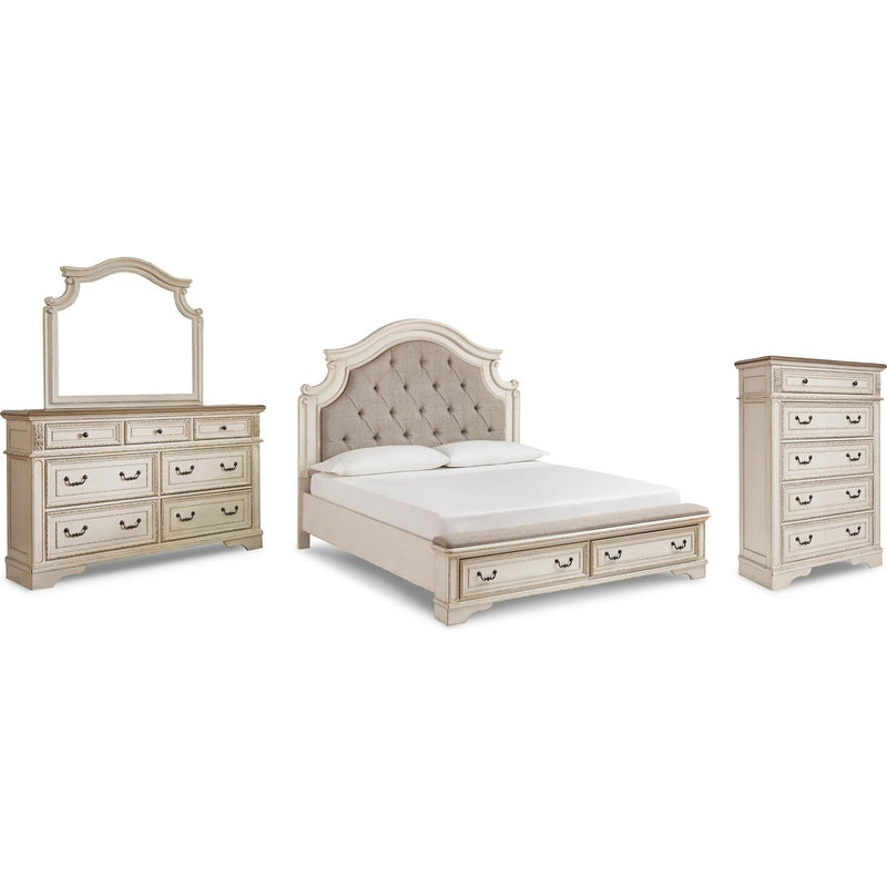  Signature Design by Ashley Realyn B743B31 6 pc California King Upholstered Panel Bedroom Set IMAGE 1