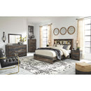  Signature Design by Ashley Drystan B211B111 7 pc Queen Panel Bedroom Set IMAGE 1