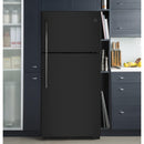 GE 30-inch, 18 cu. ft. Top Freezer Refrigerator with Reversible Door GTE18FTLKBB - 175074 IMAGE 4
