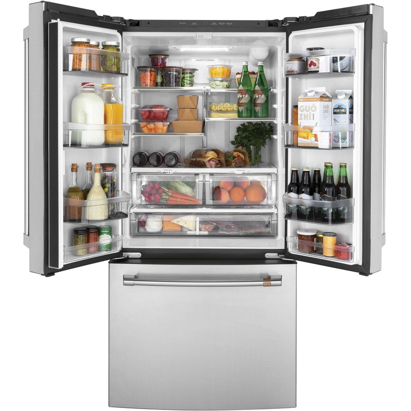 Café 33-inch, 18.6 cu. ft. Counter-Depth French 3-Door Refrigerator CWE19SP2NS1 IMAGE 3