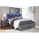 Signature Design by Ashley Lodanna King Panel Bed with Storage B214-58/B214-56S/B214-97 IMAGE 2