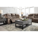  Signature Design by Ashley Stoneland Power Reclining Leather Look Loveseat with Console 3990596 IMAGE 8