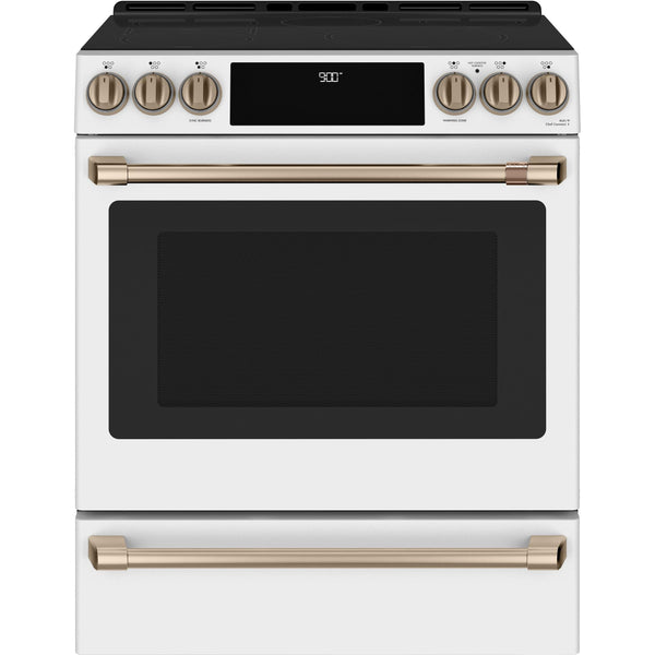 Café 30-inch Slide-in Induction Range with Warming Drawer CCHS900P4MW2 - 181271 IMAGE 1
