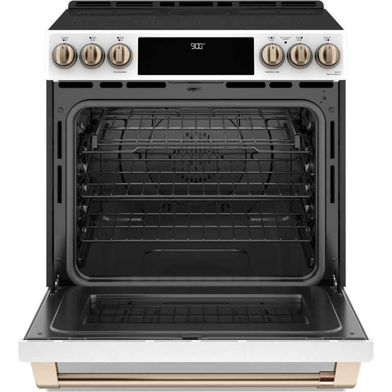 Café 30-inch Slide-in Induction Range with Warming Drawer CCHS900P4MW2 - 181271 IMAGE 3