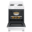 GE 24-inch Freestanding Electric Range with Sensi-Temp Technology JCAS300DMWW - 174474 IMAGE 3