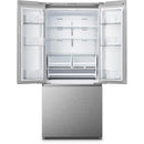  Hisense 30-inch, 20.8 cu.ft. Freestanding French 3-Door Refrigerator with Inverter Technology RF210N6ASE IMAGE 3