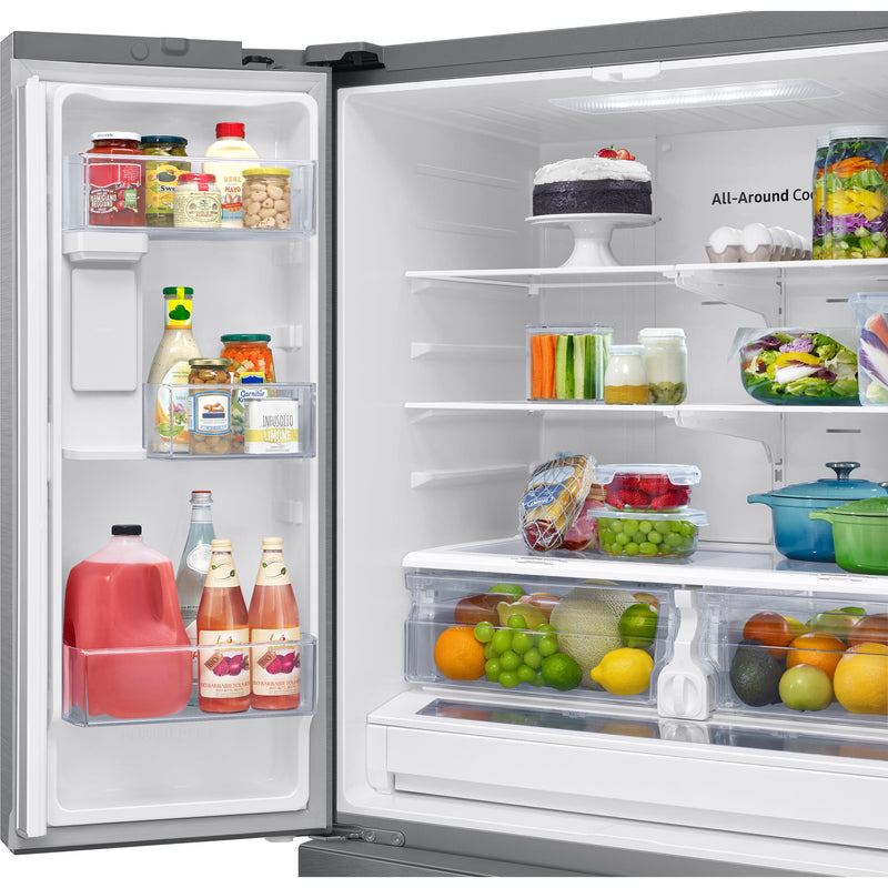 Samsung 36-inch, 28 cu.ft. Freestanding French 3-Door Refrigerator with Internal Water Dispenser RF28T5101SR/AA IMAGE 16