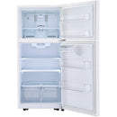 LG 30-inch, 20.2 cu.ft. Freestanding Top Freezer Refrigerator with Smart Diagnosis™ LTCS20020W IMAGE 9