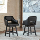 Signature Design by Ashley Tallenger D380-924 Upholstered Swivel Barstool IMAGE 4
