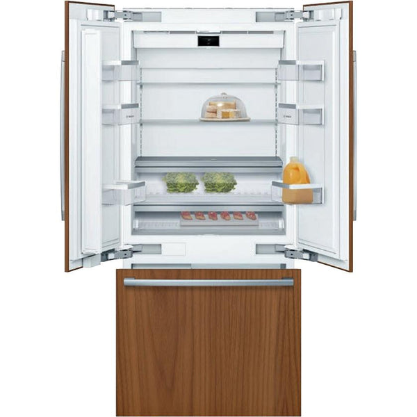 Bosch 36-inch, 19.4 cu.ft. Built-in French 3-Door Refrigerator with Wi-Fi Connect B36IT905NP IMAGE 1
