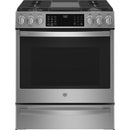 GE Profile 30-inch Slide-In Gas Range with Wi-Fi Connect PCGS930YPFS IMAGE 1