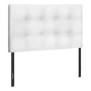 Monarch I 6002T Twin Headboard - White Leather-Look IMAGE 1