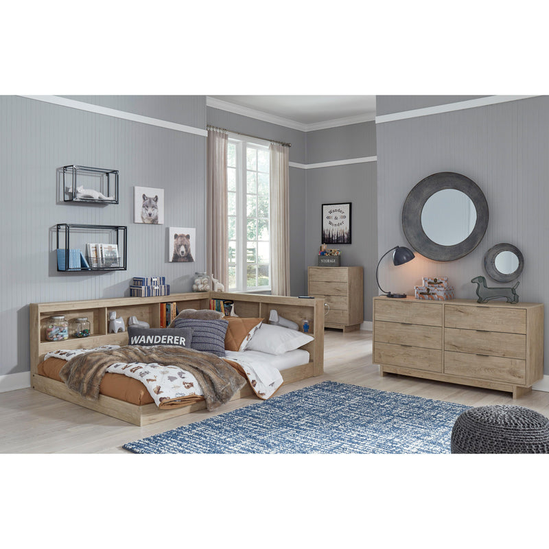 Signature Design by Ashley Oliah EB2270B2 Full Bookcase Storage Bed IMAGE 9