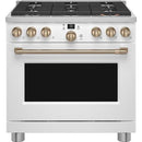 Café 36-inch Freestanding Dual-Fuel Range with 6 Burners C2Y366P4TW2 IMAGE 1