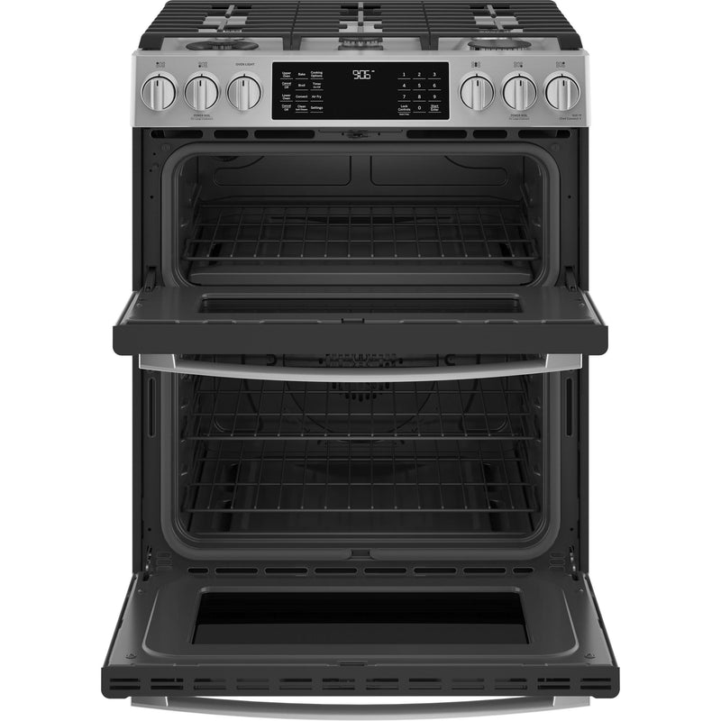 GE Profile 30-inch Slide-In Double Oven Gas Range with WiFi PCGS960YPFS IMAGE 2