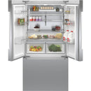 Bosch 36-inch, 20.8 cu.ft. Counter-Depth French 3-Door Refrigerator with FarmFresh System™ B36CT81ENS - 178803 IMAGE 3