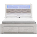 Signature Design by Ashley Altyra B2640B19 Queen Upholstered Bookcase Bed with Storage IMAGE 2