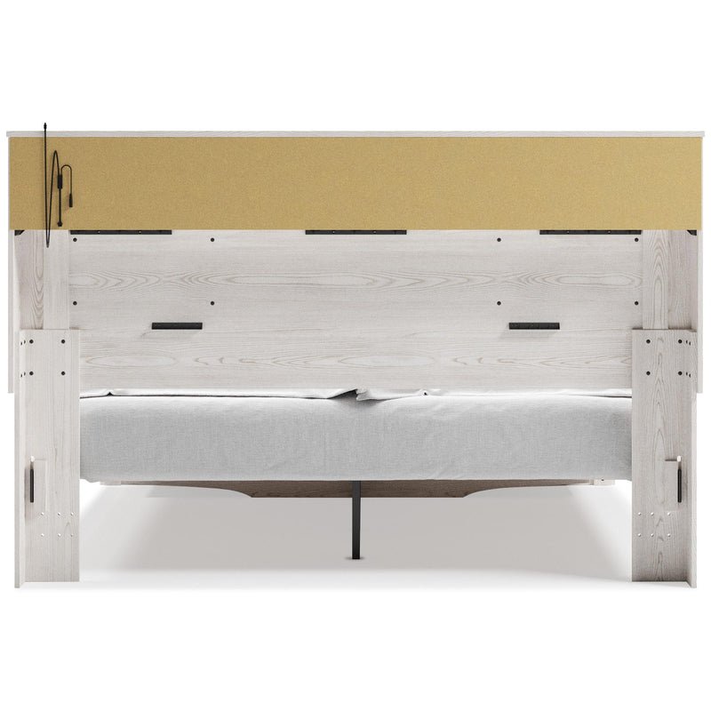Signature Design by Ashley Altyra B2640B30 King Upholstered Bookcase Bed with Storage IMAGE 4