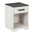  Signature Design by Ashley Shawburn EB4121-291 One Drawer Night Stand IMAGE 1