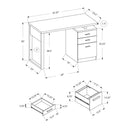 Monarch I 7690 Left/Right Computer Desk - White IMAGE 11