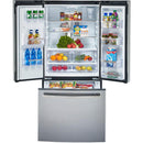 GE Profile 33-inch, 23.6 cu. ft. French 3-Door Refrigerator with Water and Ice Dispensing System PFE24HYRKFS - 180550 IMAGE 3