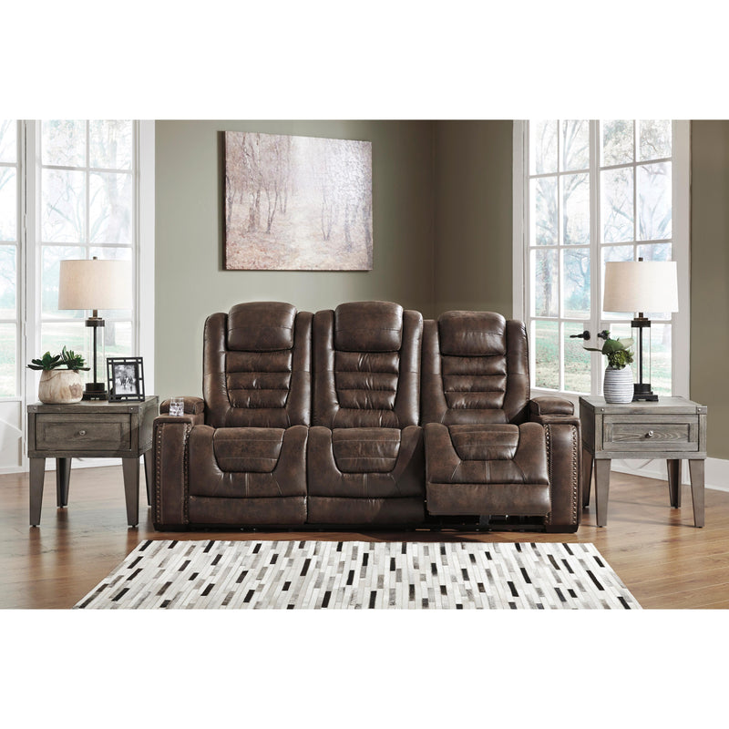  Signature Design by Ashley Game Zone 3850115C Power Reclining Sofa with Adjustable Headrest IMAGE 3